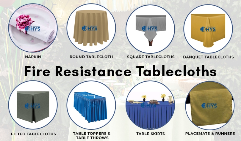 Table cloths with fire-resistance!!